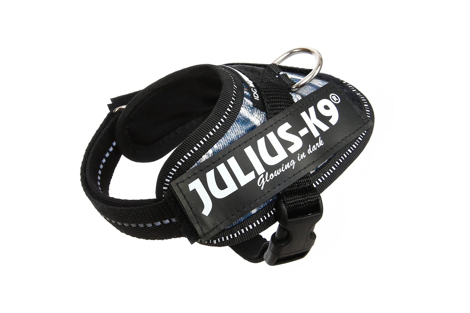 JULIUS-K9 ®IDC®-Power koiranvaljas keinonahkapinta, jeans baby1/3XS