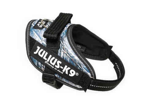 JULIUS-K9 ®IDC®-Power koiranvaljas keinonahkapinta, jeans