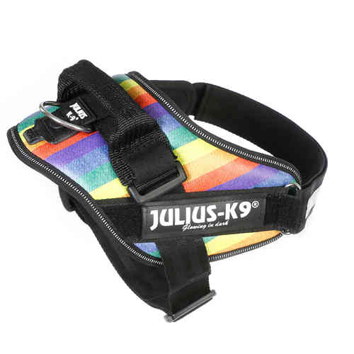 JULIUS-K9 ®IDC®-Power koiravaljas, rainbow ja tekstitarrat haluamallasi tekstillä
