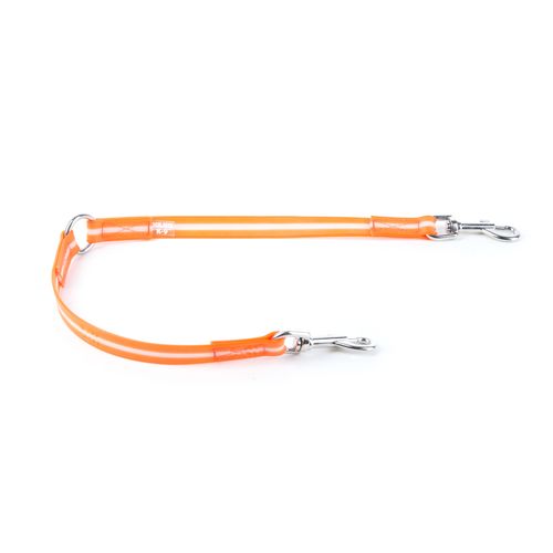 Julius-K9 Lumino  leash devider for 2 dogs 19mm / 75 cm orange