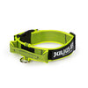 Julius-K9® koiran kaulapanta turvalukolla ja kahvalla neon keltainen 40 mm /38-53cm
