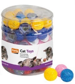 Cat play ball glitter