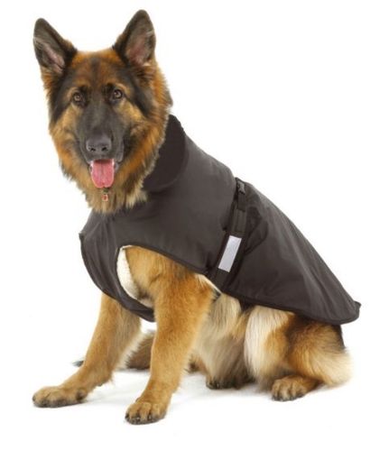dog coat black 56 cm