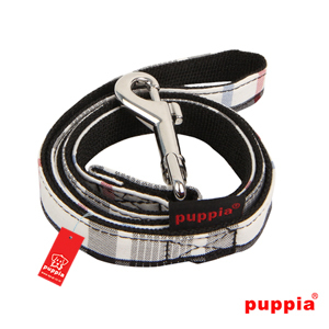 Puppia dog leash black check