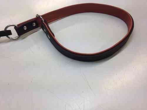 URHO leather dog collar brown/cognac  18mm x 65 cm