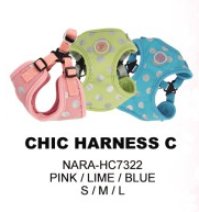Pinkaholic CHIC dog C-harness w plastic lock