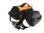 Kurgo Baxter dog hiking harness with bags black/orange